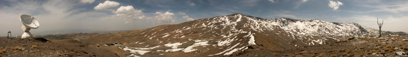 Anklicken zum Vergrern / Click for larger picture. Sierra Nevada Panorama 5.2005