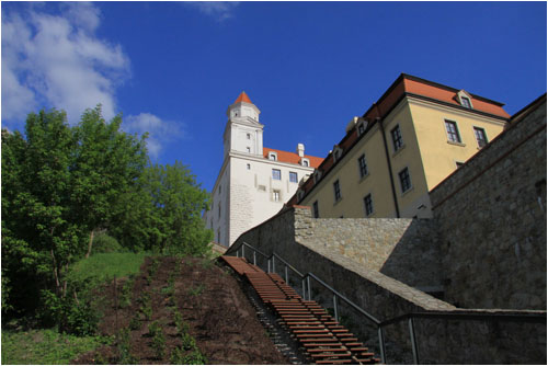 Aufgang zum Bratislava Burg / Steps up to Bratislava Castle