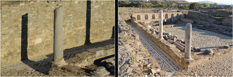 Zwei Bilder des Palastes von Theodosius / Two pictures of the Palace of Theodosius