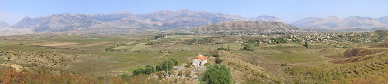 Blick von der SH8 bei Bregas, Sarandë / View from the SH8 near Bregas, Sarandë