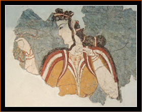 Freske einer Dame / Fresco of a lady