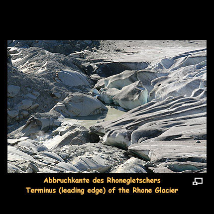 Anklicken zum Vergrern / Click for larger picture. Rhonegletscher/Glacier 8.2006