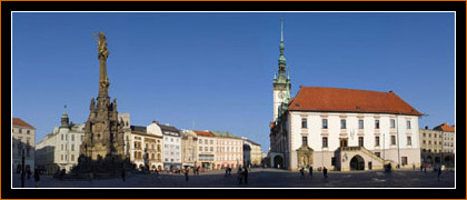 Olomouc, Dreifaltigkeitssäule und Rathaus / Holy Trinity Column and Town Hall