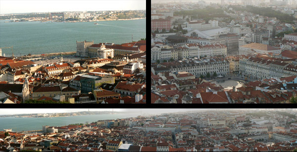 Anklicken zum Vergrern / Click for larger picture. Lissabon/Lisbon Panorama 5.2005