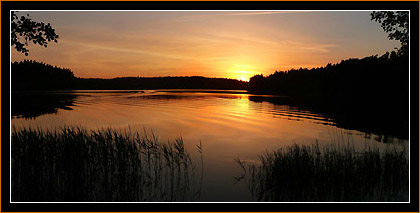 Sonnenuntergang / Sunset, Augustow