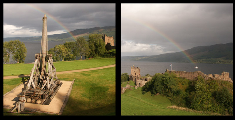 Rainbow targetting at Urquhart Castle 21.9.04 