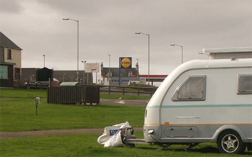Thurso camping site and Lidl supermarket 24.9.04 