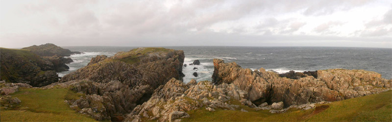 Panorama of Coast near Strathy Point 25.09.04 