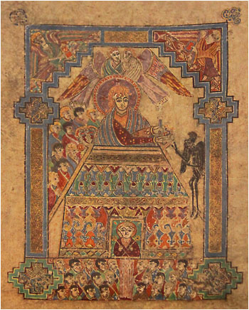 Manuskript / Illuminated manuscript Iona Museum 